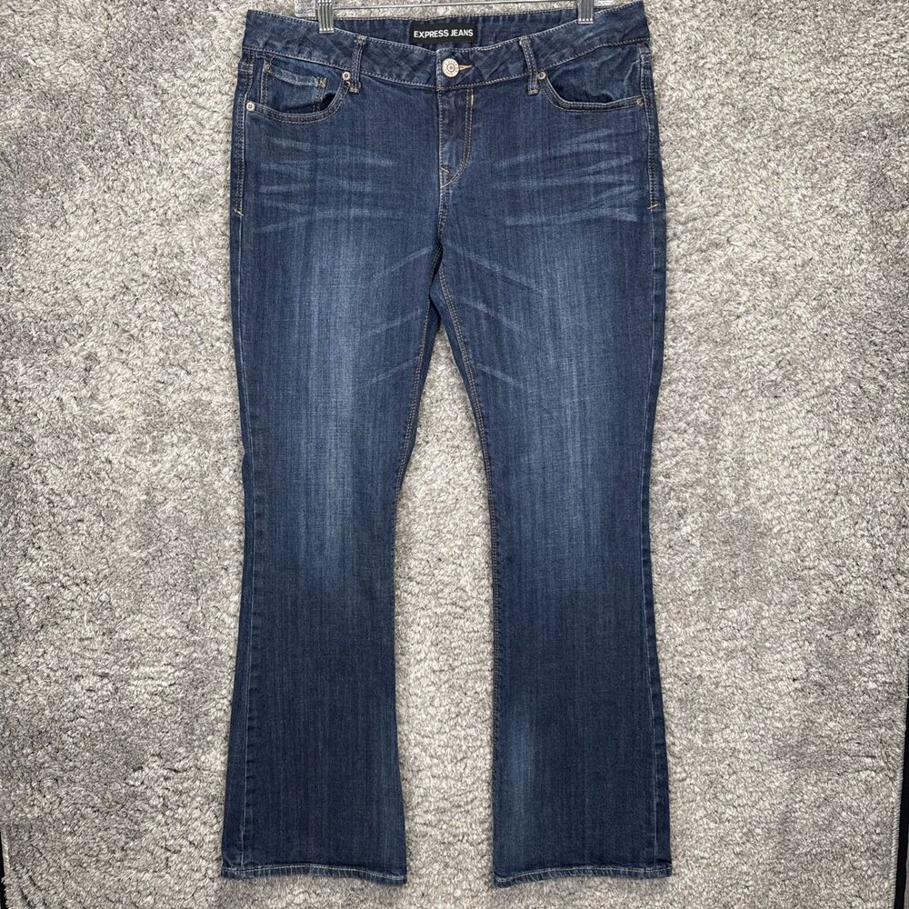 Y2K Express Stella Low Rise Bootcut Jeans Dark Wash Size 12